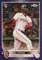 2022 Topps Chrome Logofractor Edition #22 Oneil Cruz Purple Baseball Card