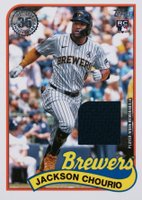 2024 Topps Update 1989 Topps Baseball Relics #JCH Jackson Chourio Baseball Card