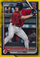 2024 Bowman Paper Prospects #BP48 Kyle Teel Yellow Baseball Card