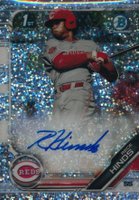 2019 Bowman Draft Chrome Draft Picks Autograph #CDARH Rece Hinds Sparkles Refractor Baseball Card