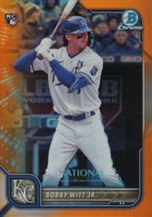 2022 Bowman Chrome NSCC Wrapper Redemption #BW Bobby Witt Jr. Orange Refractor Baseball Card