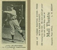 1916 Mall Theatre #41 Sam Crawford Baseball Card
