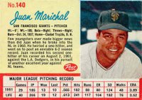 1962 Post Cereal #140 Juan Marichal Baseball Card