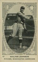 1922 Neilson's Chocolate Type 1 #47 Walter Johnson Baseball Card