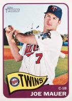 2014 Topps Heritage  #464 Joe Mauer Team Logo Baseball Card
