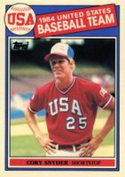 1985 Topps Tiffany #403 Cory Snyder 84 USA Baseball Team Baseball Card