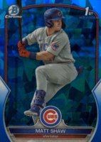 2023 Bowman Draft Sapphire Edition #BDC33 Matt Shaw Baseball Card