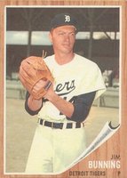 1962 Topps #460 Jim Bunning Baseball Card