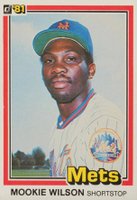 1981 Donruss #575 Mookie Wilson Baseball Card