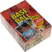 1984 Fleer #WPB Wax Pack Box 36 Packs Baseball Card