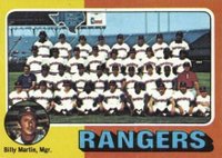1975 Topps Mini #511 Rangers Team Baseball Card
