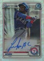 2020 Bowman Chrome Prospect Autographs #CPALA Luisangel Acuna Refractor Baseball Card