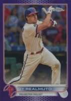 2022 Topps Chrome Logofractor Edition #108 J.T. Realmuto Purple Baseball Card