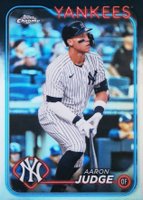 2024 Topps Chrome #50 Aaron Judge Refractor Baseball Card