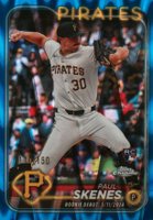 2024 Topps Chrome Update #USC27 Paul Skenes Blue Raywave Baseball Card