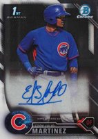 2016 Bowman Chrome Prospects Autographs #EJM Eddy Julio Martinez Baseball Card