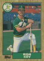 1987 Topps Traded Tiffany #22T Ron Cey Baseball Card