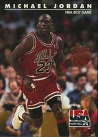 1992 Skybox USA #40 Michael Jordan Basketball Card