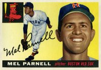 1955 Topps #140 Mel Parnell Baseball Card