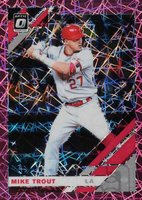 2019 Panini Donruss Optic #170 Mike Trout Pink Velocity Baseball Card