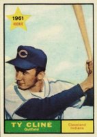 1961 Topps #421 Ty Cline Short Print Baseball Card