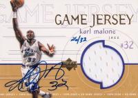 1999 Upper Deck Game Jersey #GJ56A Karl Malone Autograph Basketball Card