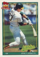1991 O-Pee-Chee #700 Jose Canseco Baseball Card