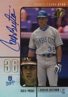 2000 SPx #118 Carlos Beltran Autographed Baseball Card