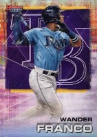 2021 Bowman's Best #50 Wander Franco Purple Refractor Baseball Card