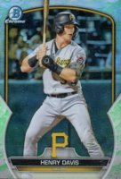 2023 Bowman Chrome Prospects #BCP14 Henry Davis Lunar Glow Refractor Baseball Card