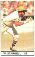 1981 All-Star Game Program Inserts-Hand Cut # Willie Stargell Baseball Card
