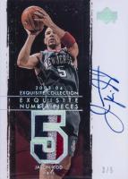 2003 UD Exquisite Collection Number Piece Autographs #NP-JK Jason Kidd Basketball Card