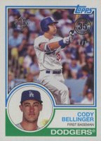 2018 Topps 1983 Topps Baseball #87 Cody Bellinger Platinum 1/1 Baseball Card