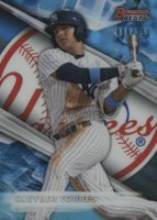 2016 Bowman's Best Top Prospects  #TP-13 Gleyber Torres Blue Refractor Baseball Card