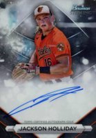 2023 Bowman Sterling Prospect Autographs #PAJH Jackson Holliday Baseball Card