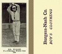 1916 Burgess-Nash Co. #184 Ed. Walsh Baseball Card