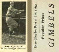 1916 Gimbels #169 Charles Stengel Baseball Card