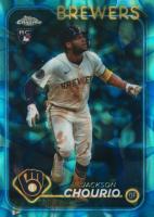 2024 Topps Chrome Update #USC18 Jackson Chourio Aqua/Blue Lava Lamp Baseball Card