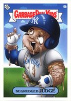 2022 Topps Garbage Pail Kids GPK X MLB Series 2 Alex Pardee #4b Begrudged Judge Baseball Card