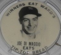 1939 Tip-Top Bread Pins # Joe DiMaggio Baseball Card
