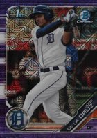 2019 Bowman Mega Box Chrome #149 Jose de la Cruz Purple Refractor Baseball Card