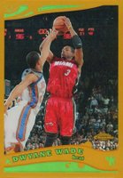 2005 Topps Chrome #51 Dwyane Wade Gold Refractor Basketball Card