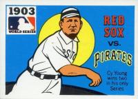 1971 Fleer World Series (Black Back) #1 1903 Red Sox vs. Pirates Baseball Card