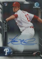 2016 Bowman Chrome Rookie Autographs #CRAAN Aaron Nola Baseball Card