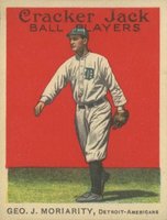 1914 Cracker Jack #114 George Moriarity Correct spell Moriarty Baseball Card