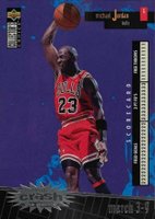 1996 Collector's Choice Crash Game #C30 Michael Jordan Crash the Game-March 3-9 Basketball Card