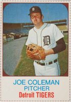 1975 Hostess #60 Joe Coleman Hand Cut Baseball Card