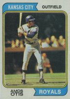 1974 Topps #65 Amos Otis Baseball Card
