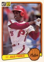 1983 Donruss #525 Julio Franco Baseball Card