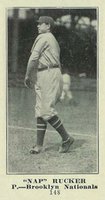 1916 Sporting News & Blank #148 Nap Rucker Blank Back Baseball Card